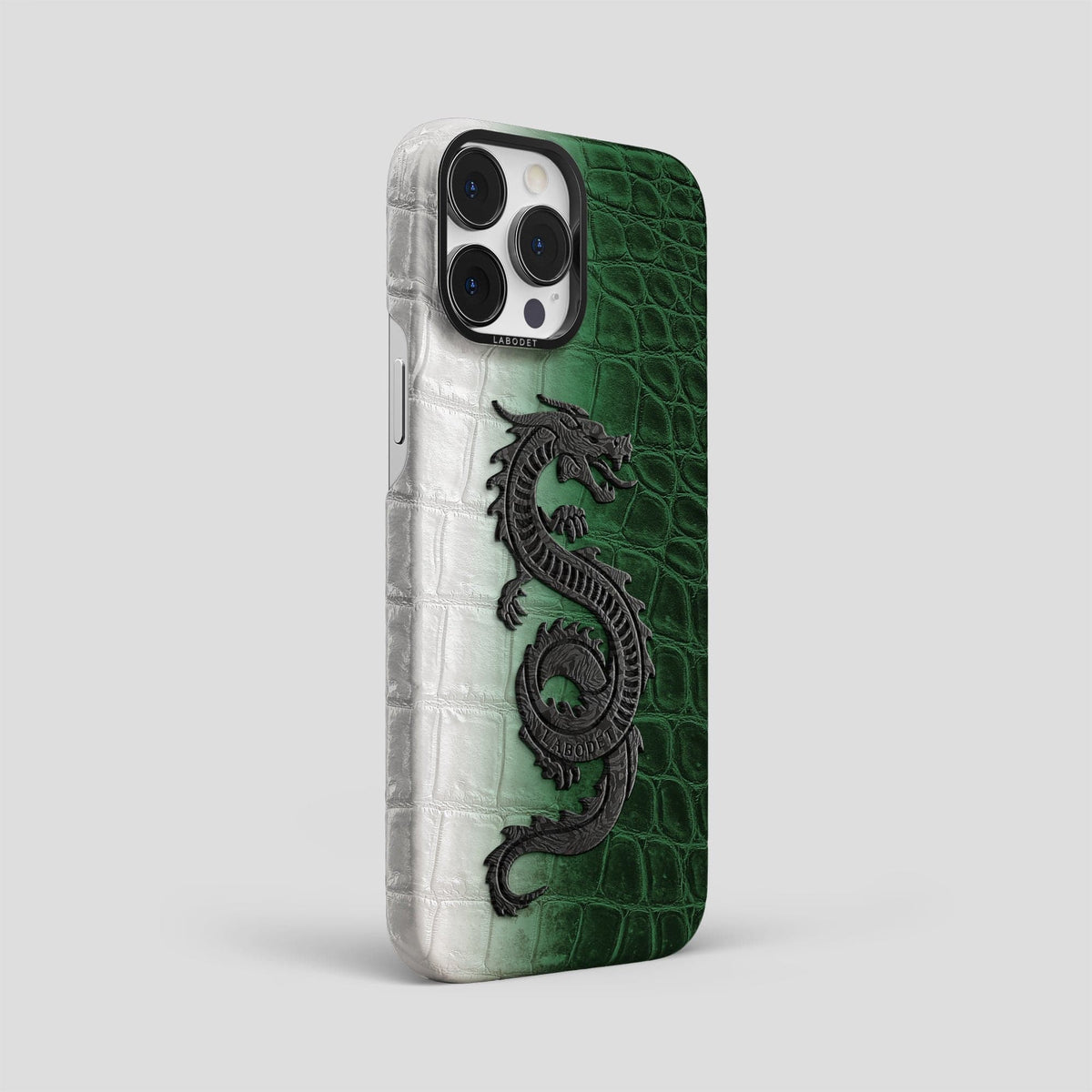 Green iPhone 14 Pro Max Himalaya Classic Case with Black Metal -2 | Green-Black