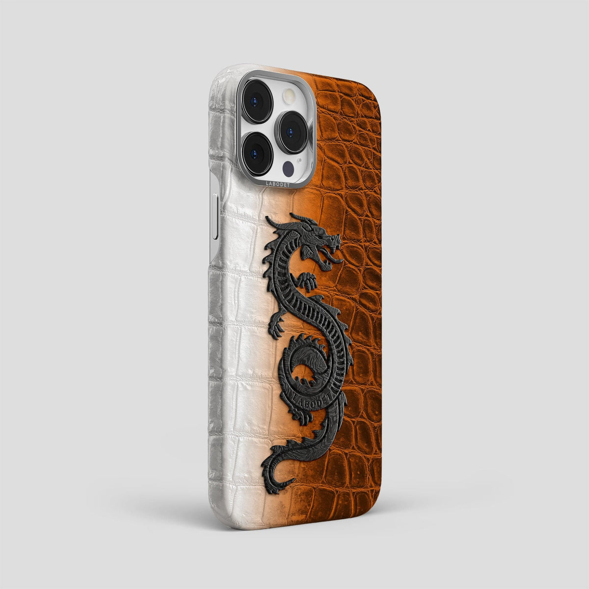 Orange iPhone 14 Pro Max Himalaya Classic Case with Steel Metal -2 | Orange-Steel