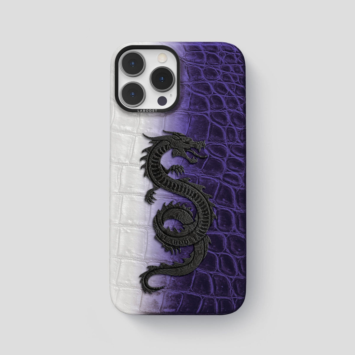 Purple iPhone 14 Pro Max Himalaya Classic Case with Black Metal -1 | Purple-Black