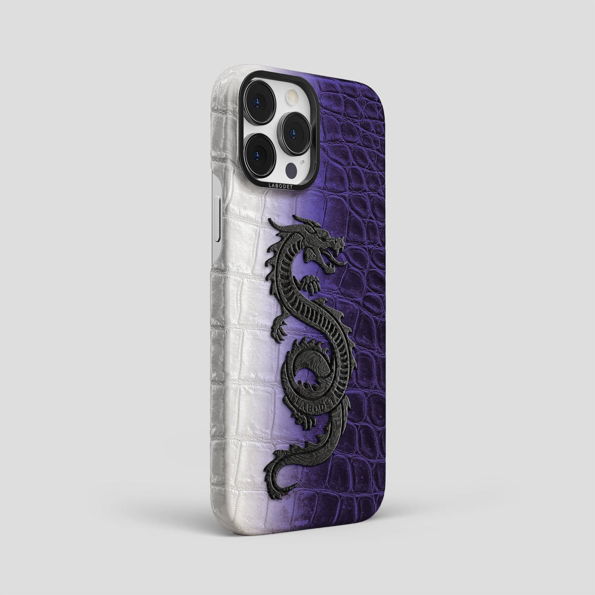 Purple iPhone 14 Pro Max Himalaya Classic Case with Black Metal -2 | Purple-Black
