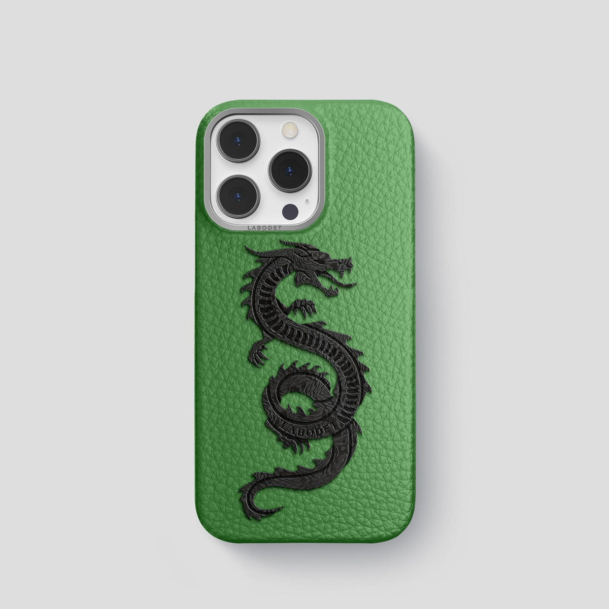 Herb iPhone 15 Pro Classic Case Calf with Steel Metal -1 | Herb-Steel