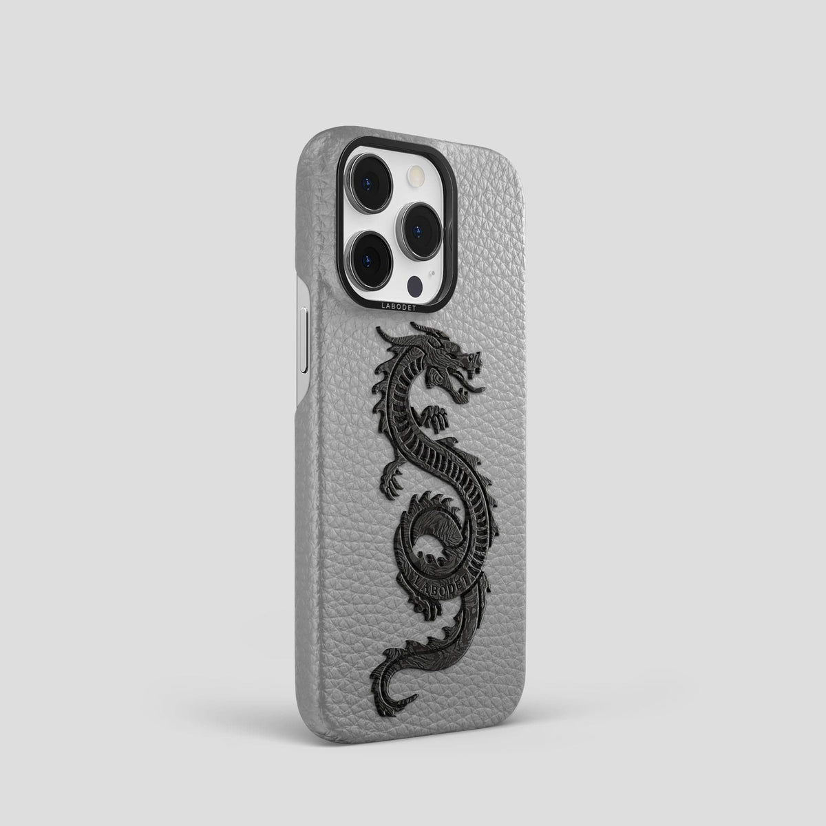 Nuage iPhone 15 Pro Classic Case Calf with Black Metal -2 | Nuage-Black
