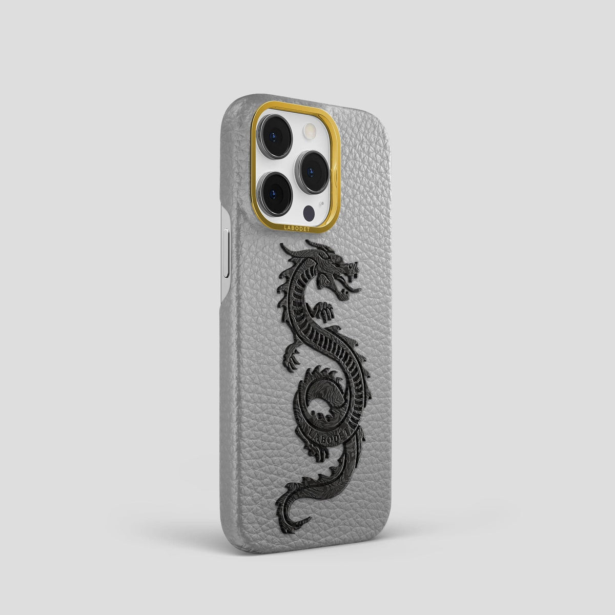 Nuage iPhone 15 Pro Classic Case Calf with Gold Metal -2 | Nuage-Gold