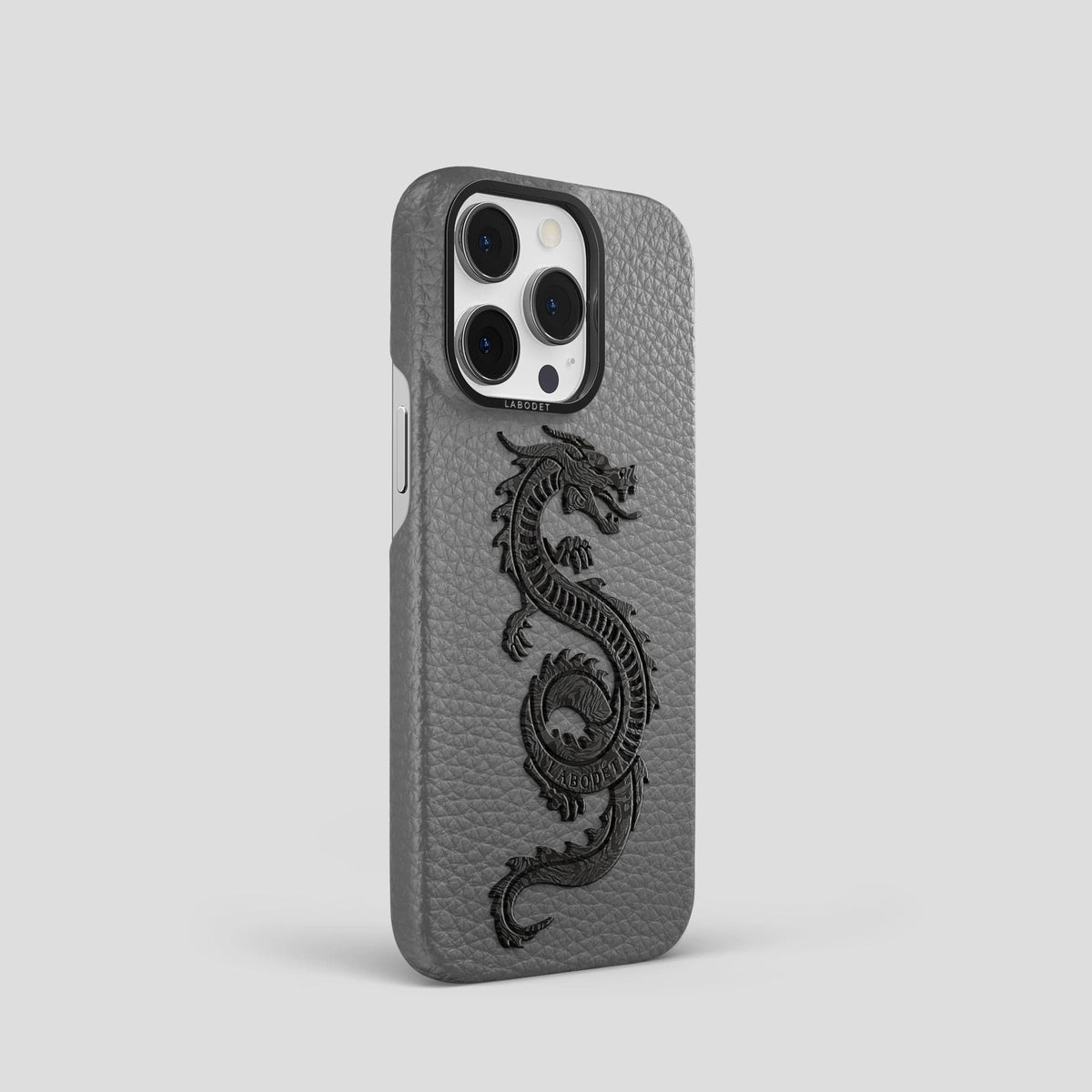 Souris iPhone 15 Pro Classic Case Calf with Black Metal -2 | Souris-Black