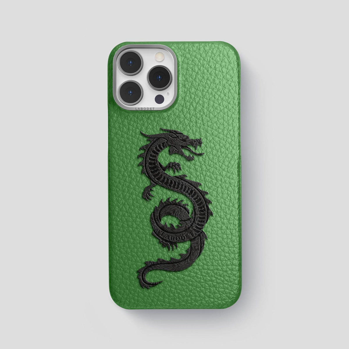 Herb iPhone 15 Pro Max Classic Case Calf with Steel Metal -1 | Herb-Steel