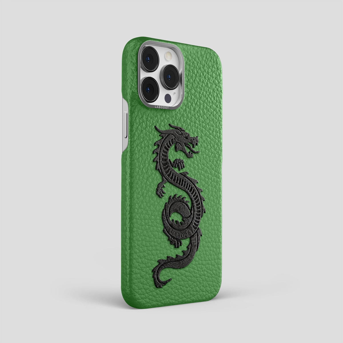 Herb iPhone 15 Pro Max Classic Case Calf with Steel Metal -2 | Herb-Steel