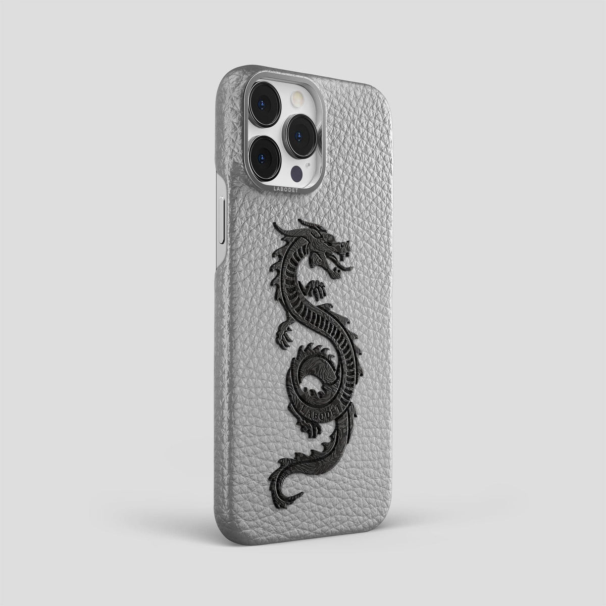 Nuage iPhone 15 Pro Max Classic Case Calf with Steel Metal -2 | Nuage-Steel
