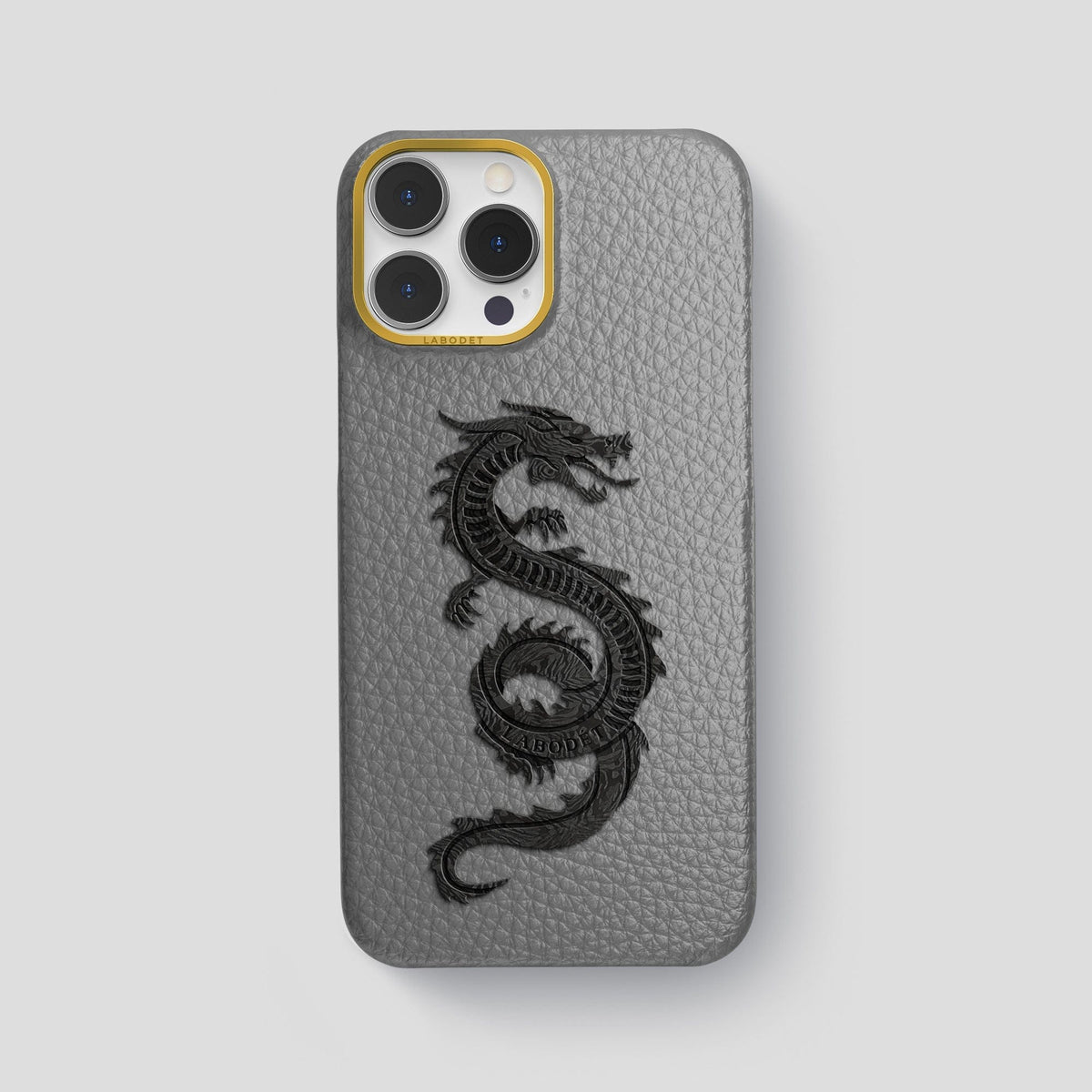 Souris iPhone 15 Pro Max Classic Case Calf with Gold Metal -1 | Souris-Gold