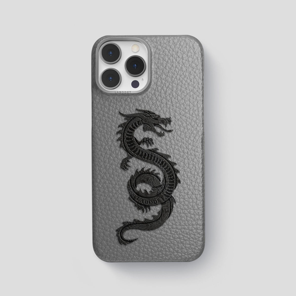 Souris iPhone 15 Pro Max Classic Case Calf with Steel Metal -1 | Souris-Steel