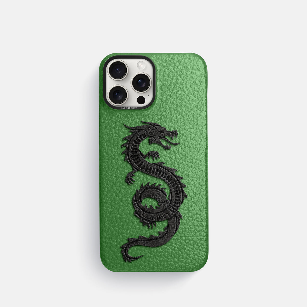 Herb iPhone 16 Pro Classic Case Calf with Black Metal -1 | Herb-Black
