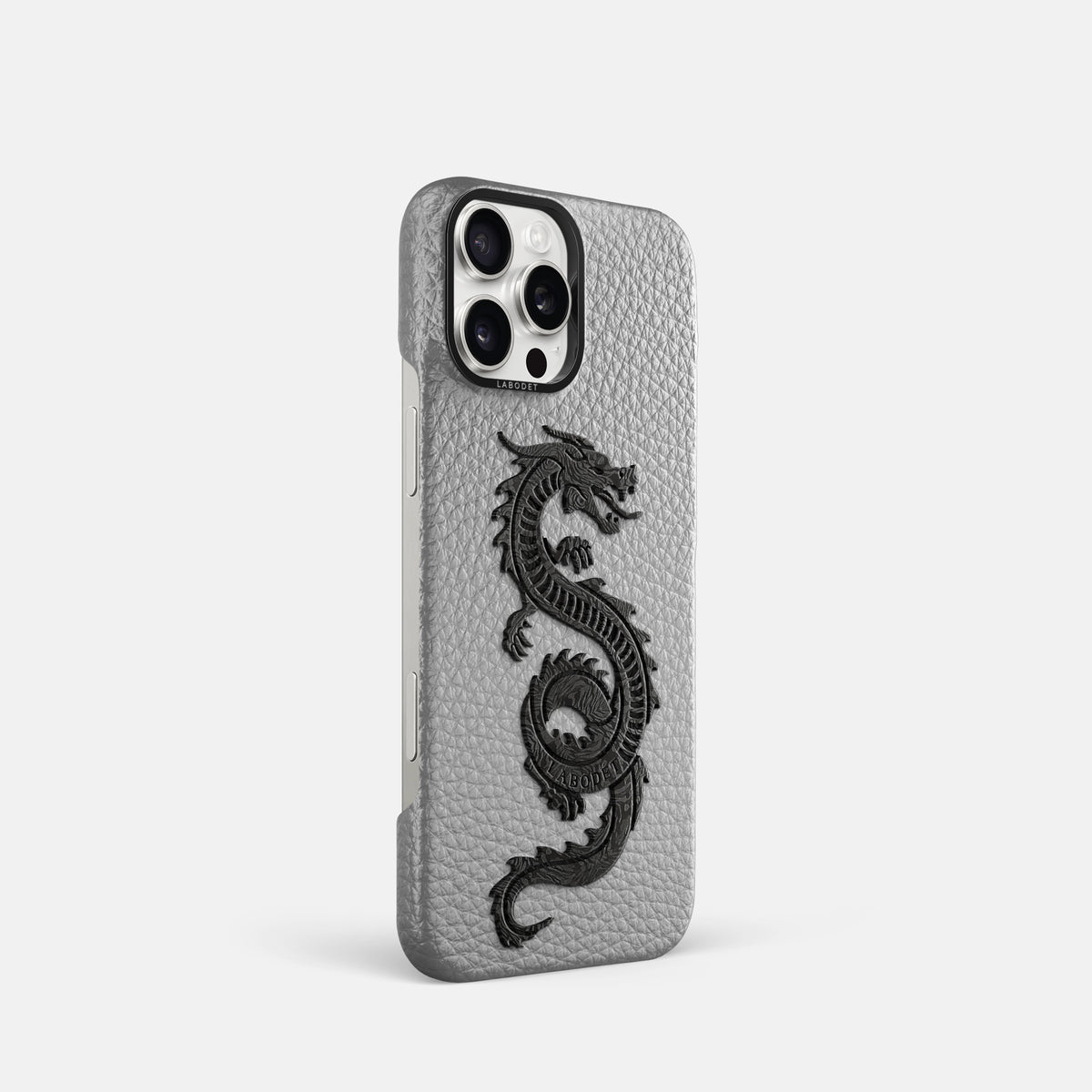 Nuage iPhone 16 Pro Classic Case Calf with Black Metal -2 | Nuage-Black