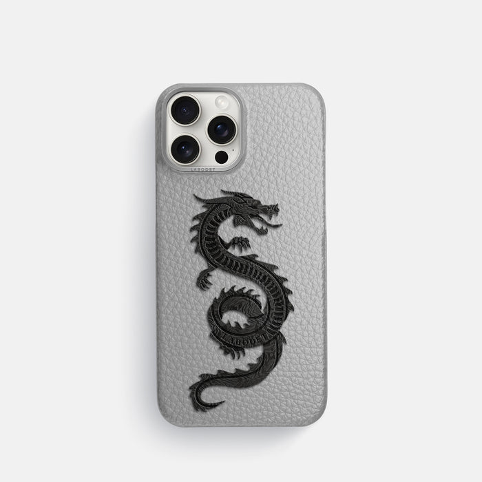 Nuage iPhone 16 Pro Classic Case Calf with Steel Metal -1 | Nuage-Steel