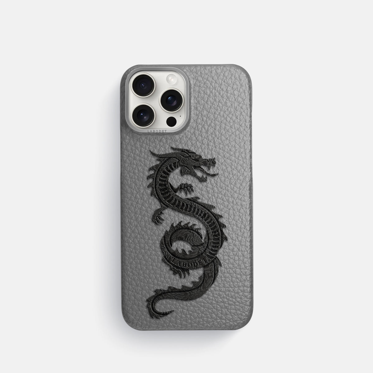 Souris iPhone 16 Pro Classic Case Calf with Steel Metal -1 | Souris-Steel