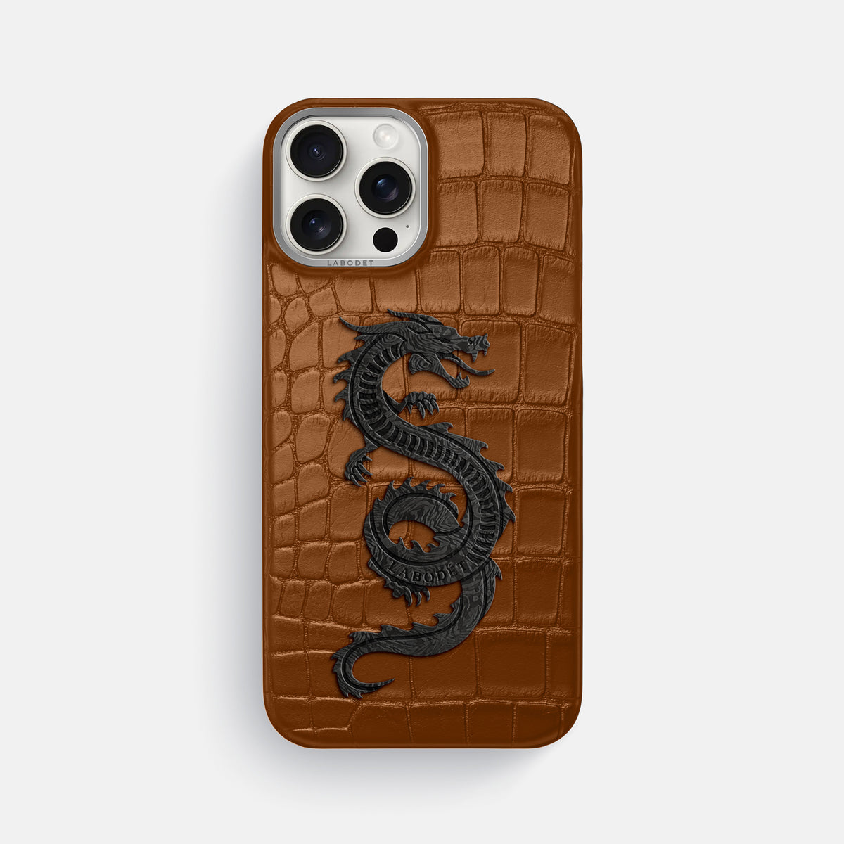 Honey iPhone 16 Pro Max Classic Case Alligator with Steel Metal -1 | Honey-Steel
