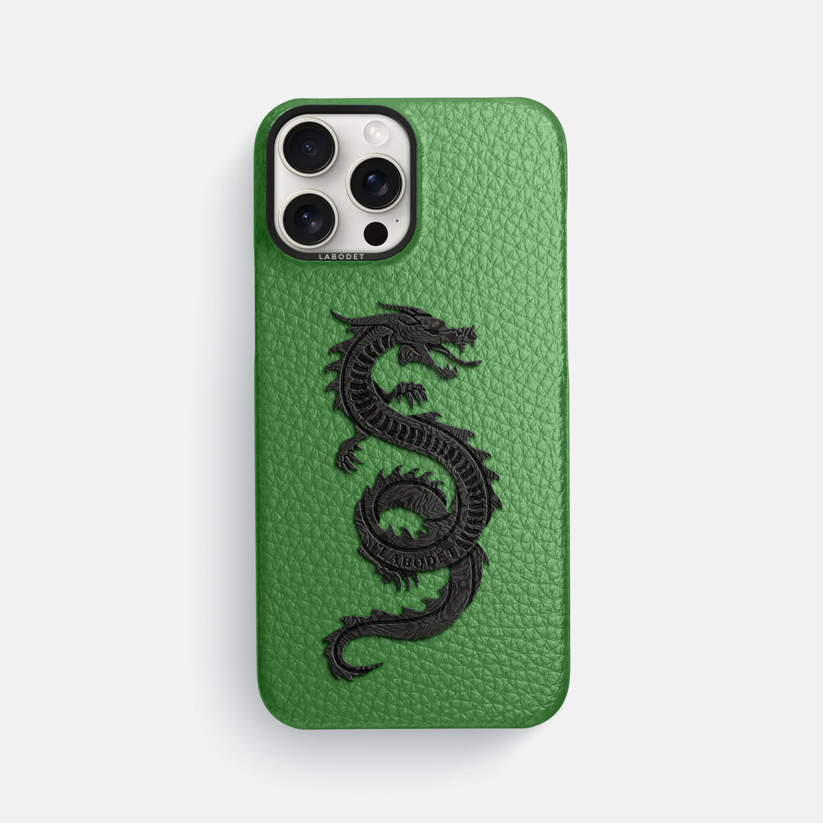 Herb iPhone 16 Pro Max Classic Case Calf with Black Metal -1 | Herb-Black