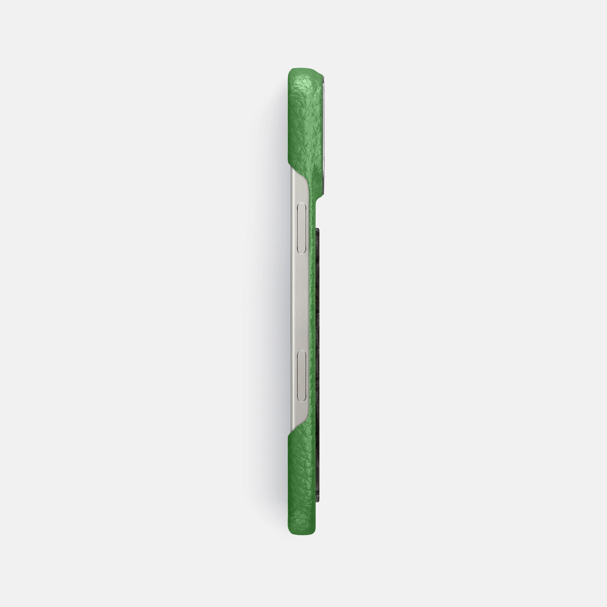 Herb iPhone 16 Pro Max Classic Case Calf with Steel Metal -3 | Herb-Steel