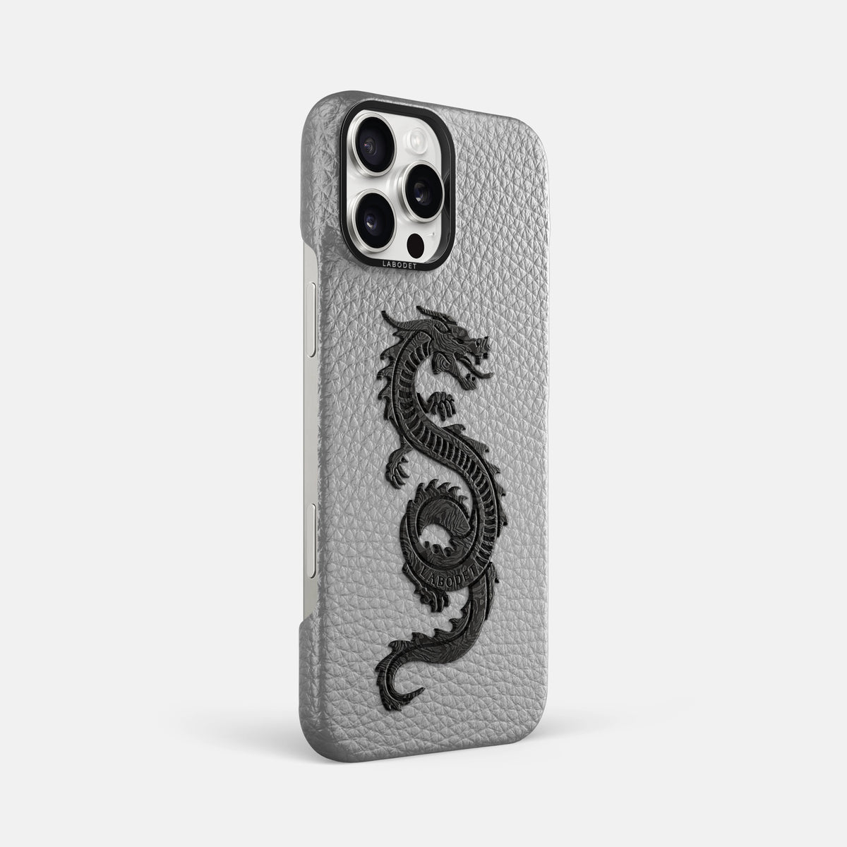 Nuage iPhone 16 Pro Max Classic Case Calf with Black Metal -2 | Nuage-Black