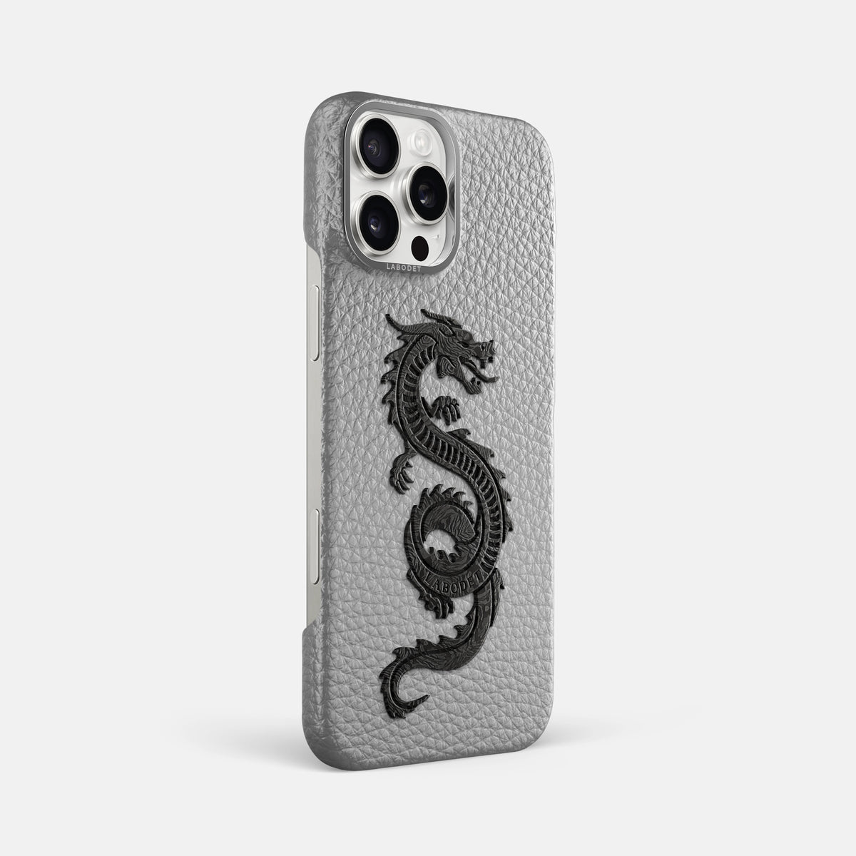 Nuage iPhone 16 Pro Max Classic Case Calf with Steel Metal -2 | Nuage-Steel