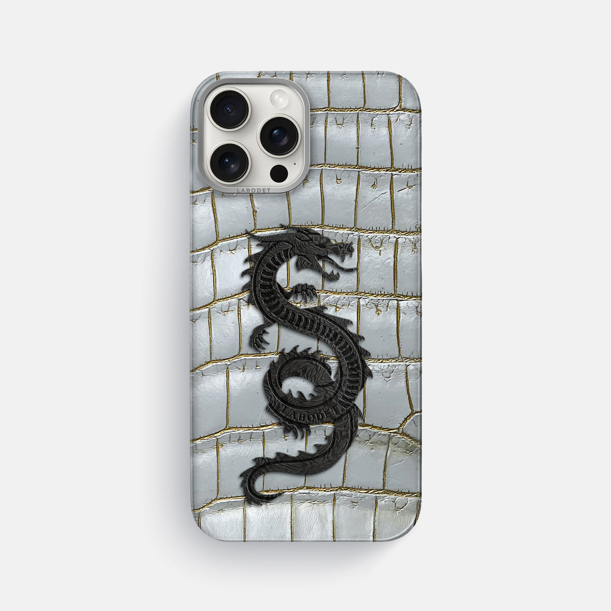 Arctic iPhone 16 Pro Max Classic Case Himalayan Crocodile with Steel Metal -1 | Arctic-Steel