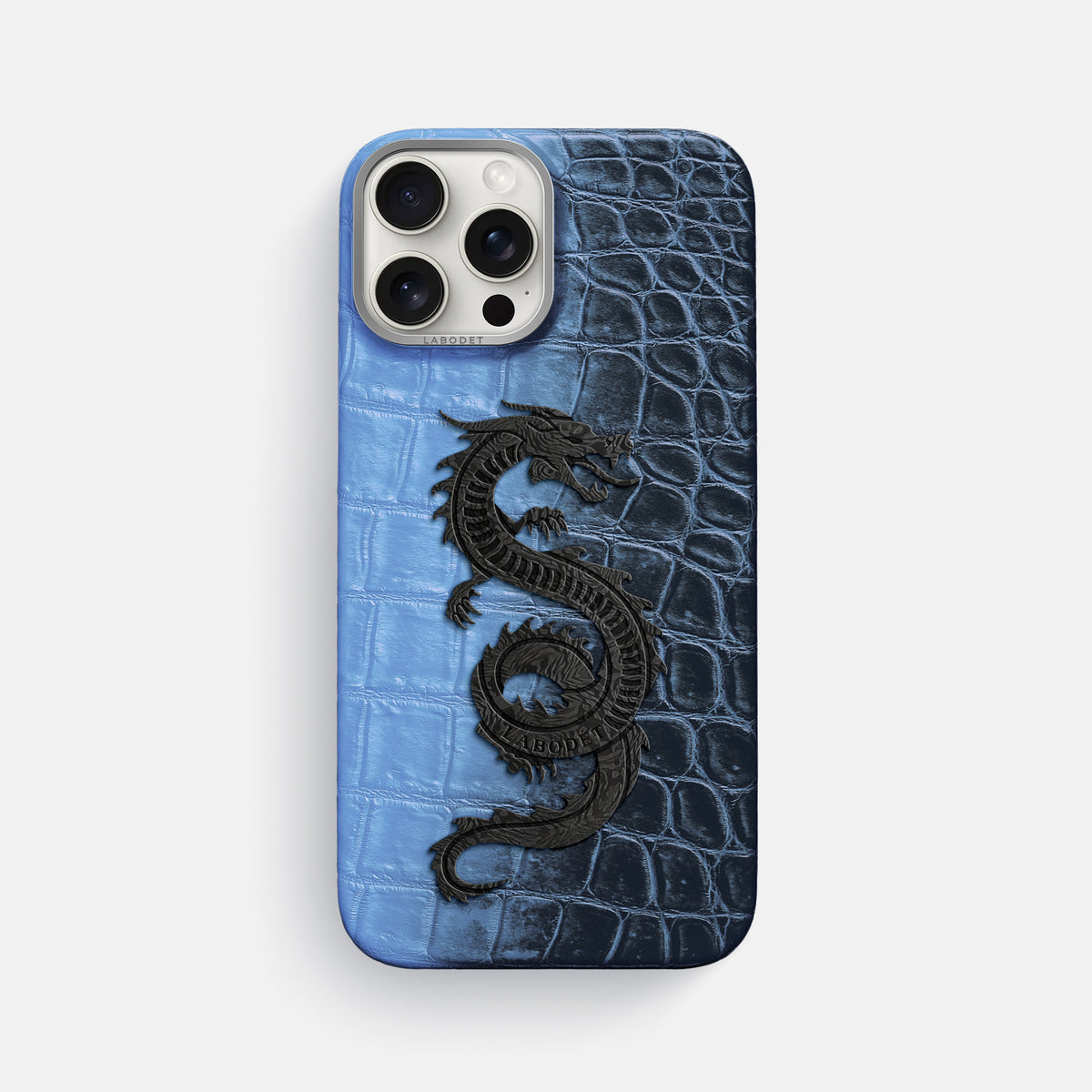Lavender iPhone 16 Pro Max Classic Case Himalayan Crocodile with Steel Metal -1 | Lavender-Steel