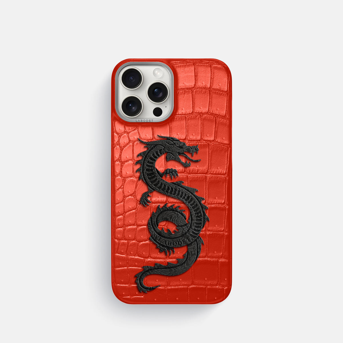 Rust iPhone 16 Pro Porosus Crocodile Porosus Crocodile with Steel Metal -1 | Rust-Steel