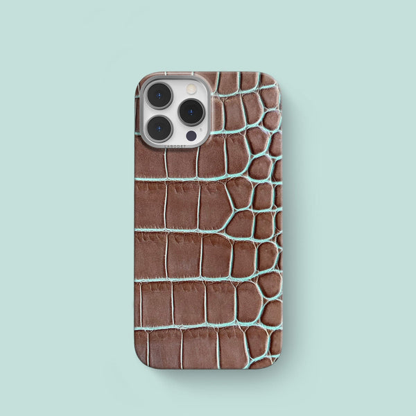 Classic Case 1/1 Dusty Brown For iPhone 15 Pro In Alligator