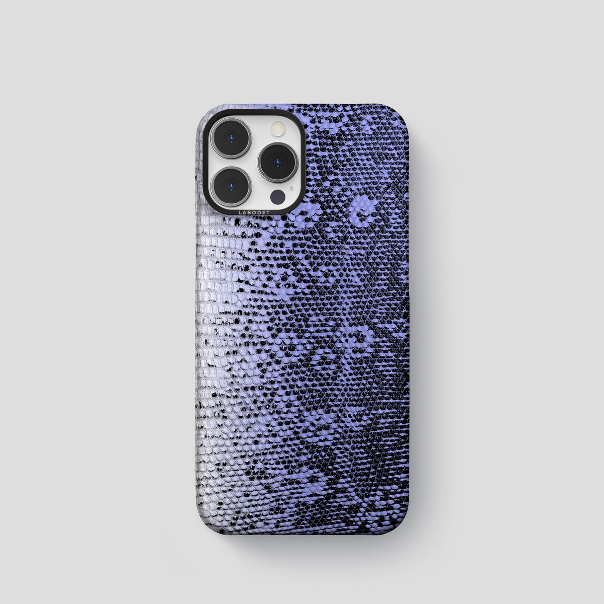 Navy-Blue iPhone 14 Pro Himalayan Lizard Classic Case with Black Metal -1 | Navy-Blue-Black