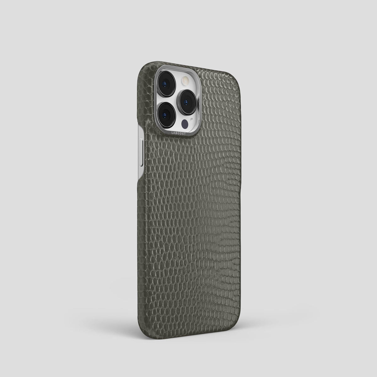 Grey iPhone 14 Pro Classic Case with Steel Metal -2 | Grey-Steel
