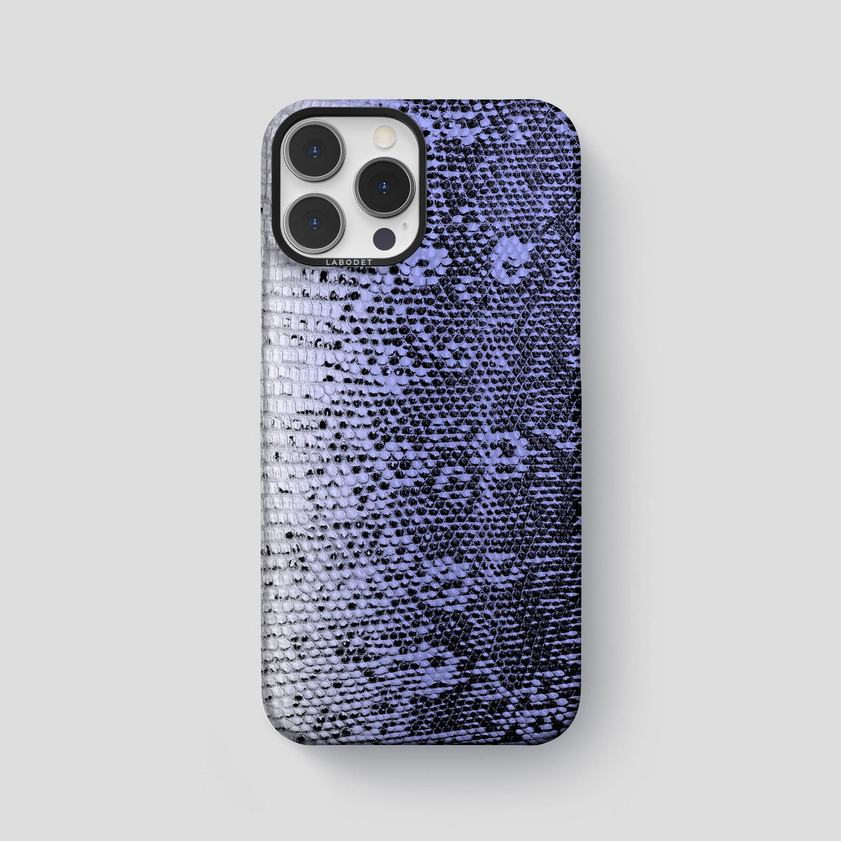 Navy-Blue iPhone 14 Pro Max Himalayan Lizard Classic Case with Black Metal -1 | Navy-Blue-Black