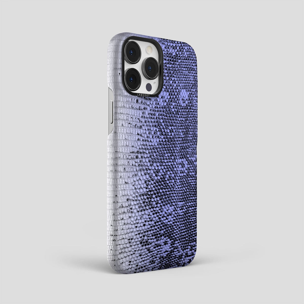 Navy-Blue iPhone 14 Pro Max Himalayan Lizard Classic Case with Black Metal -2 | Navy-Blue-Black