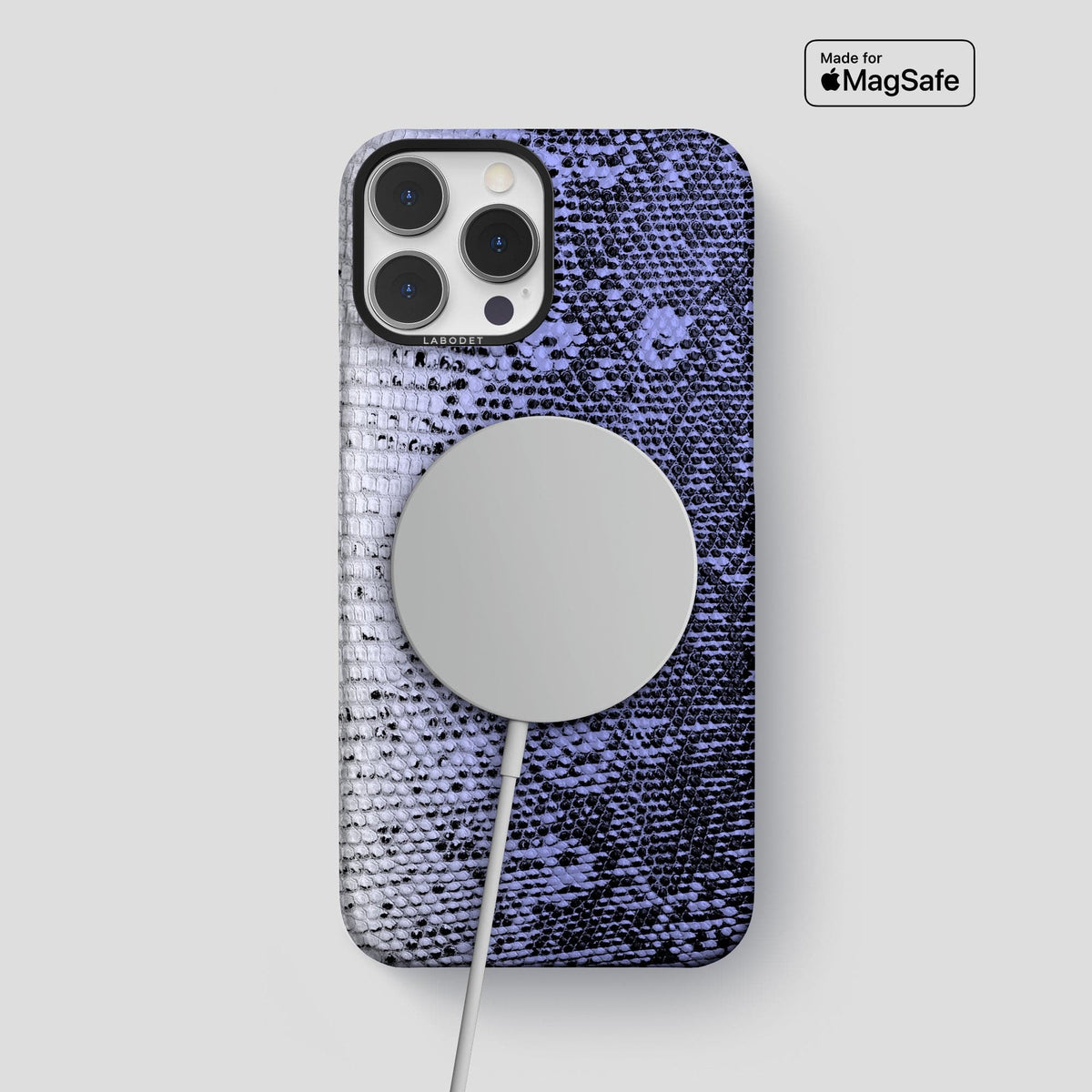 Navy-Blue iPhone 14 Pro Max Himalayan Lizard Classic Case with Black Metal -5 | Navy-Blue-Black