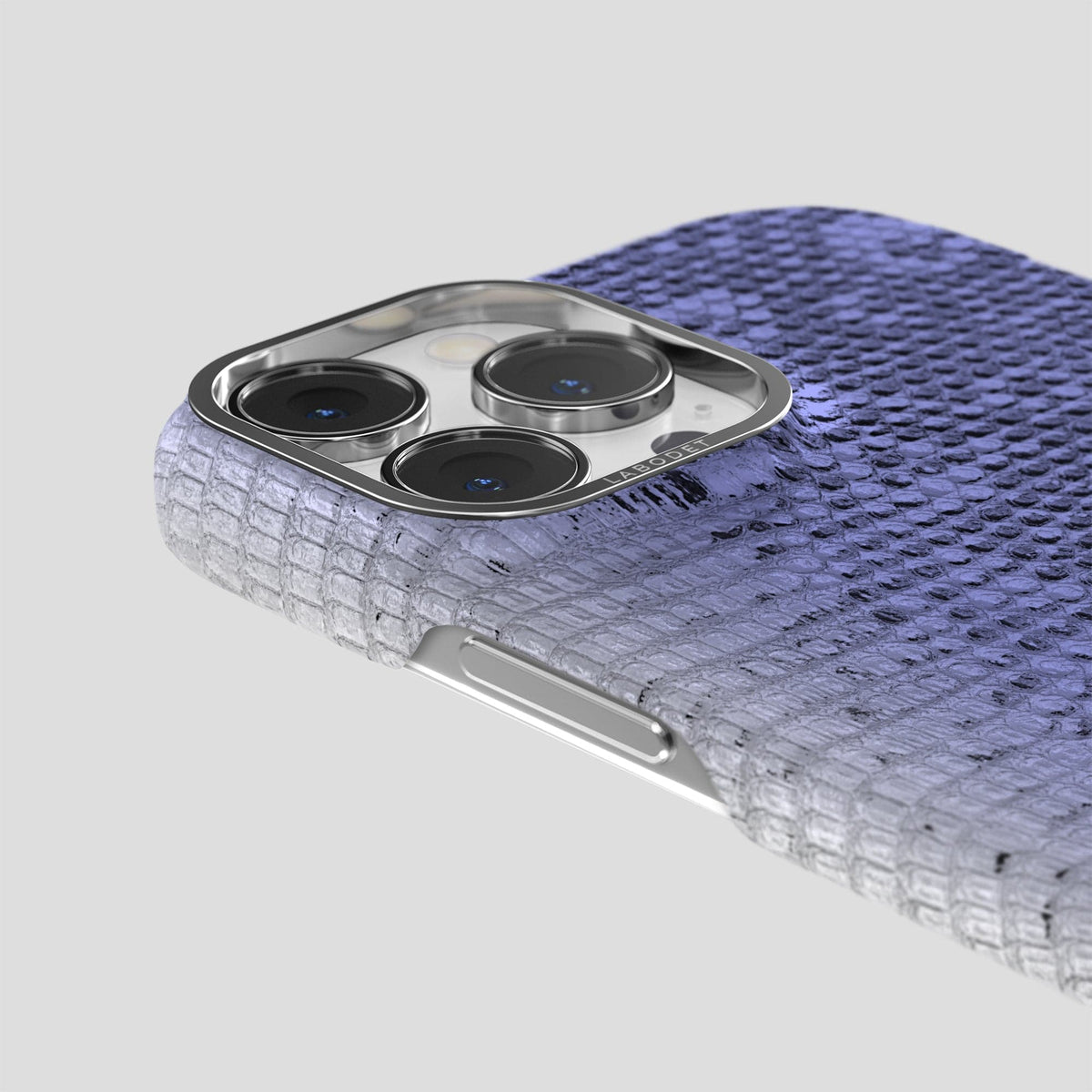Navy-Blue iPhone 14 Pro Max Himalayan Lizard Classic Case with Steel Metal -6 | Navy-Blue-Steel