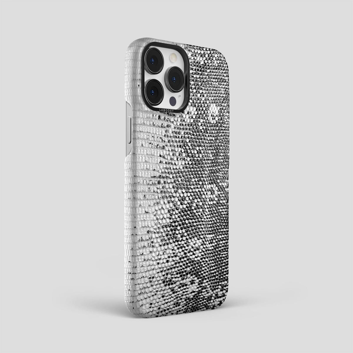 Dark iPhone 14 Pro Max Himalayan Lizard Classic Case with Black Metal -2 | Dark-Black