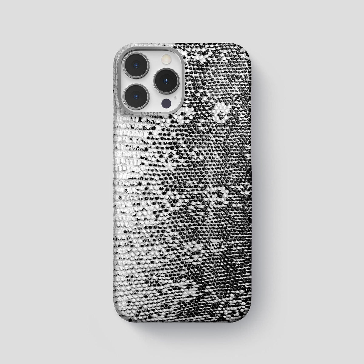 Dark iPhone 14 Pro Max Himalayan Lizard Classic Case with Steel Metal -1 | Dark-Steel
