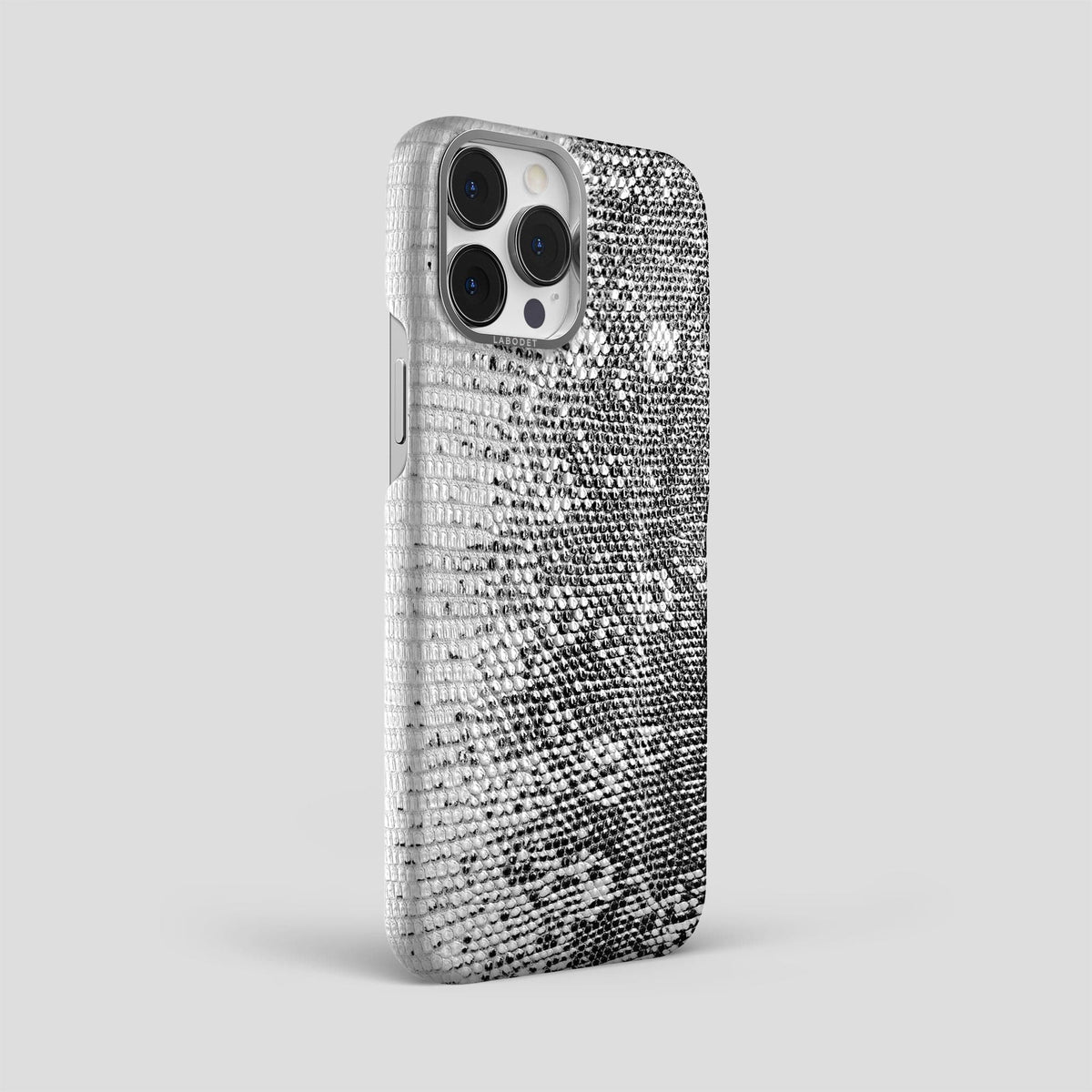 Dark iPhone 14 Pro Max Himalayan Lizard Classic Case with Steel Metal -2 | Dark-Steel