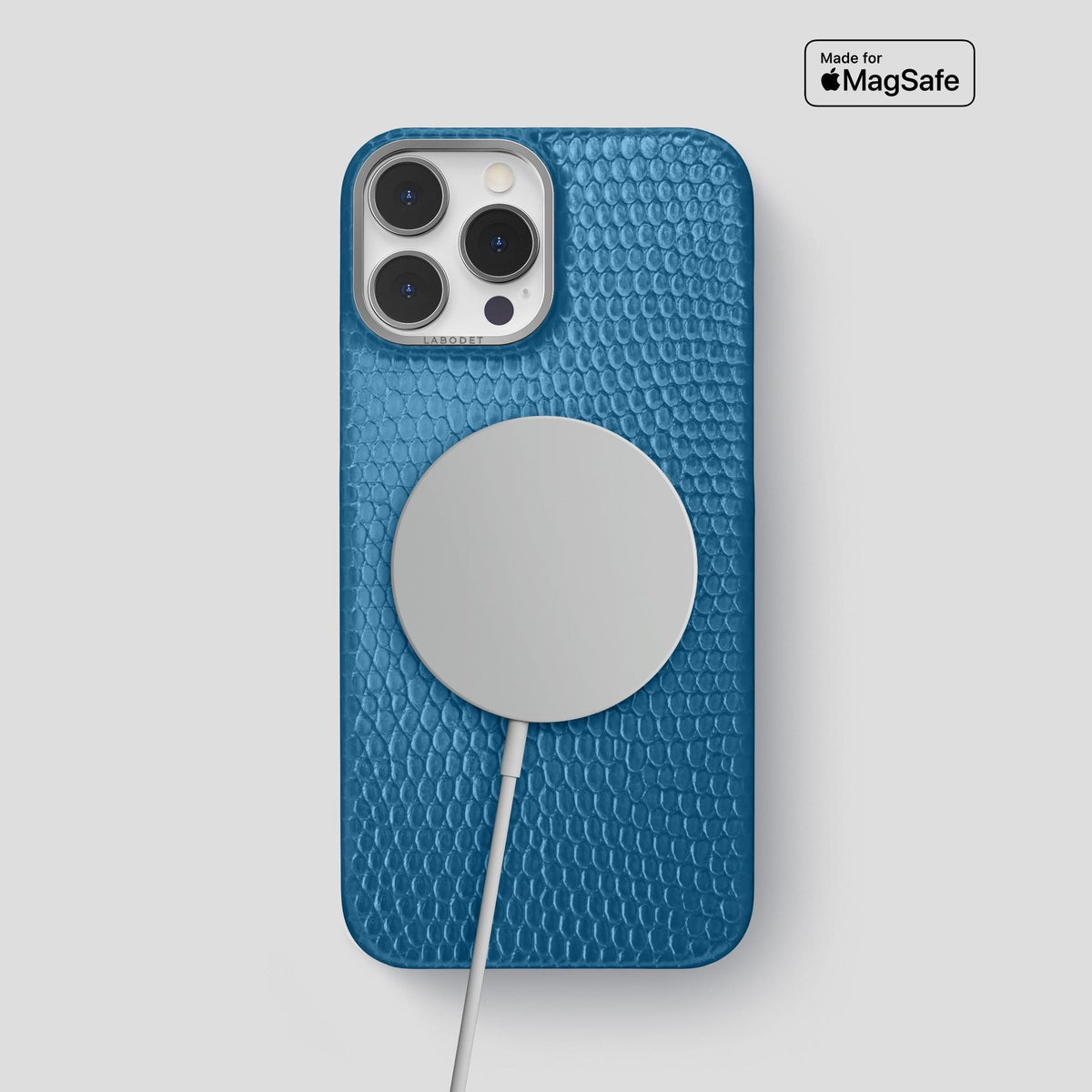 Blue iPhone 14 Pro Max Classic Case with Steel Metal -5 | Blue-Steel