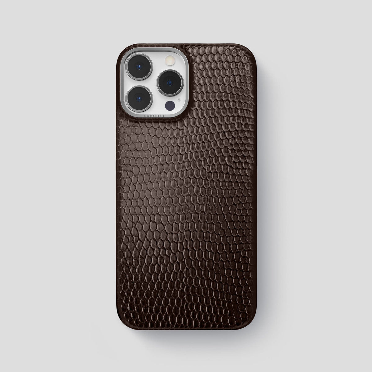 Brown iPhone 14 Pro Max Classic Case with Steel Metal -1 | Brown-Steel