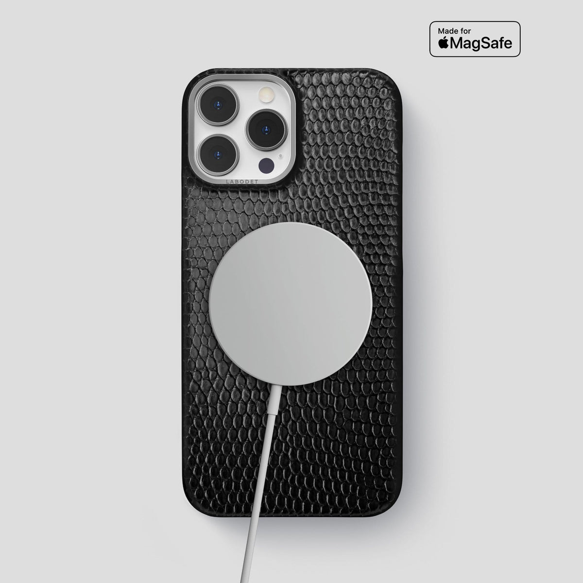 Black iPhone 14 Pro Max Classic Case with Steel Metal -5 | Black-Steel