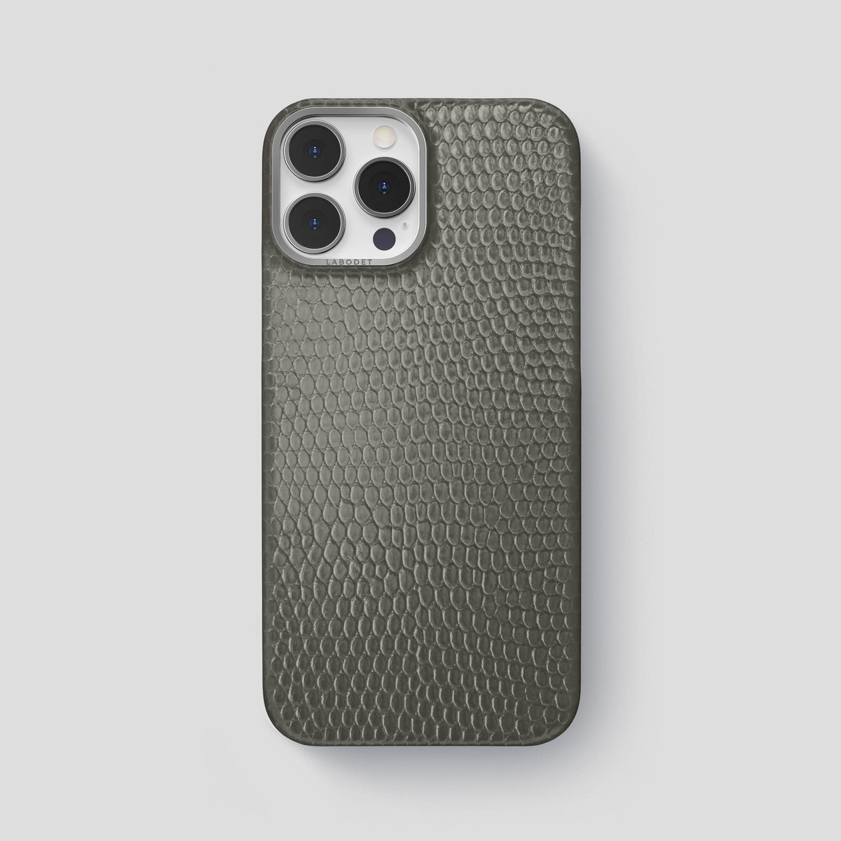 Grey iPhone 14 Pro Max Classic Case with Steel Metal -1 | Grey-Steel
