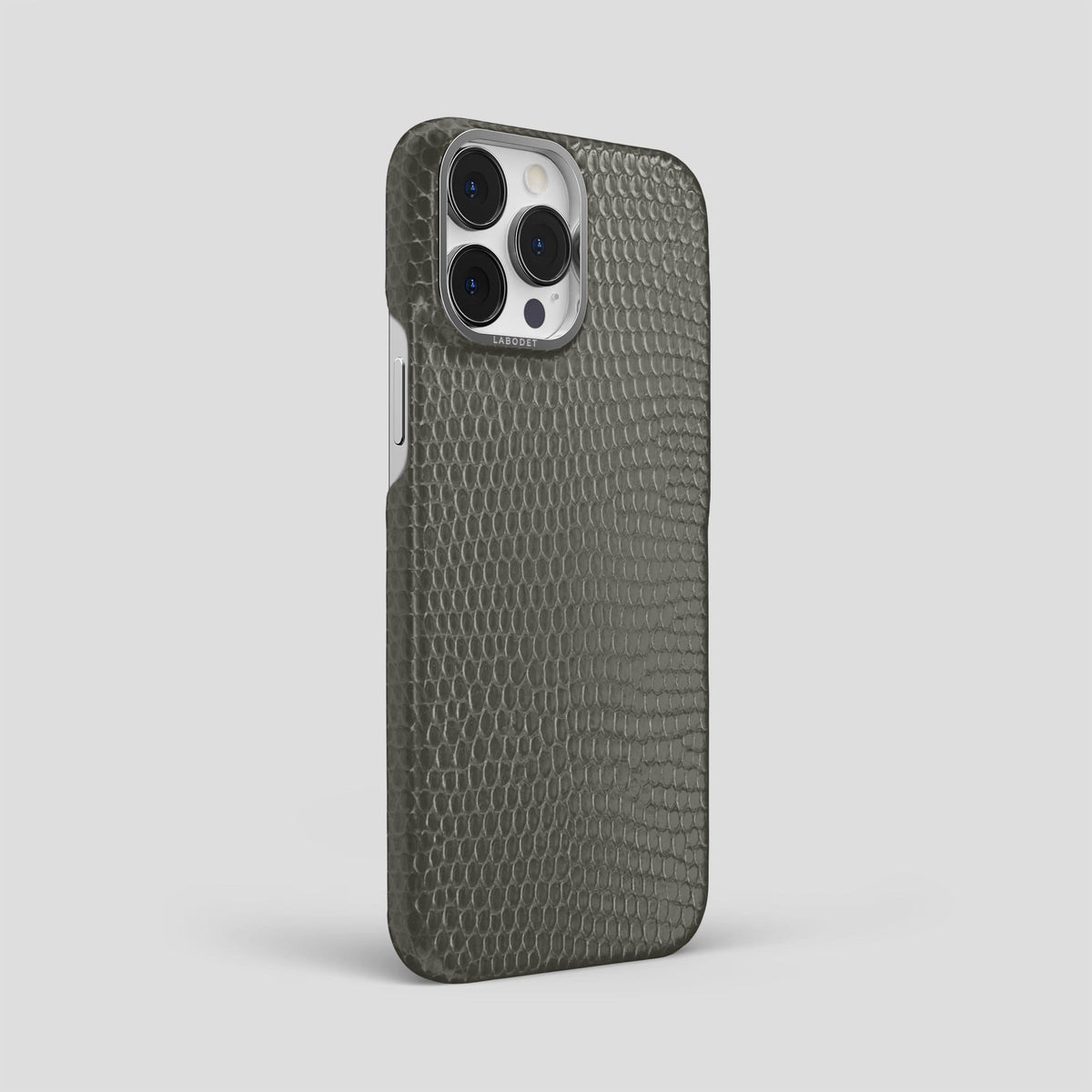 Grey iPhone 14 Pro Max Classic Case with Steel Metal -2 | Grey-Steel