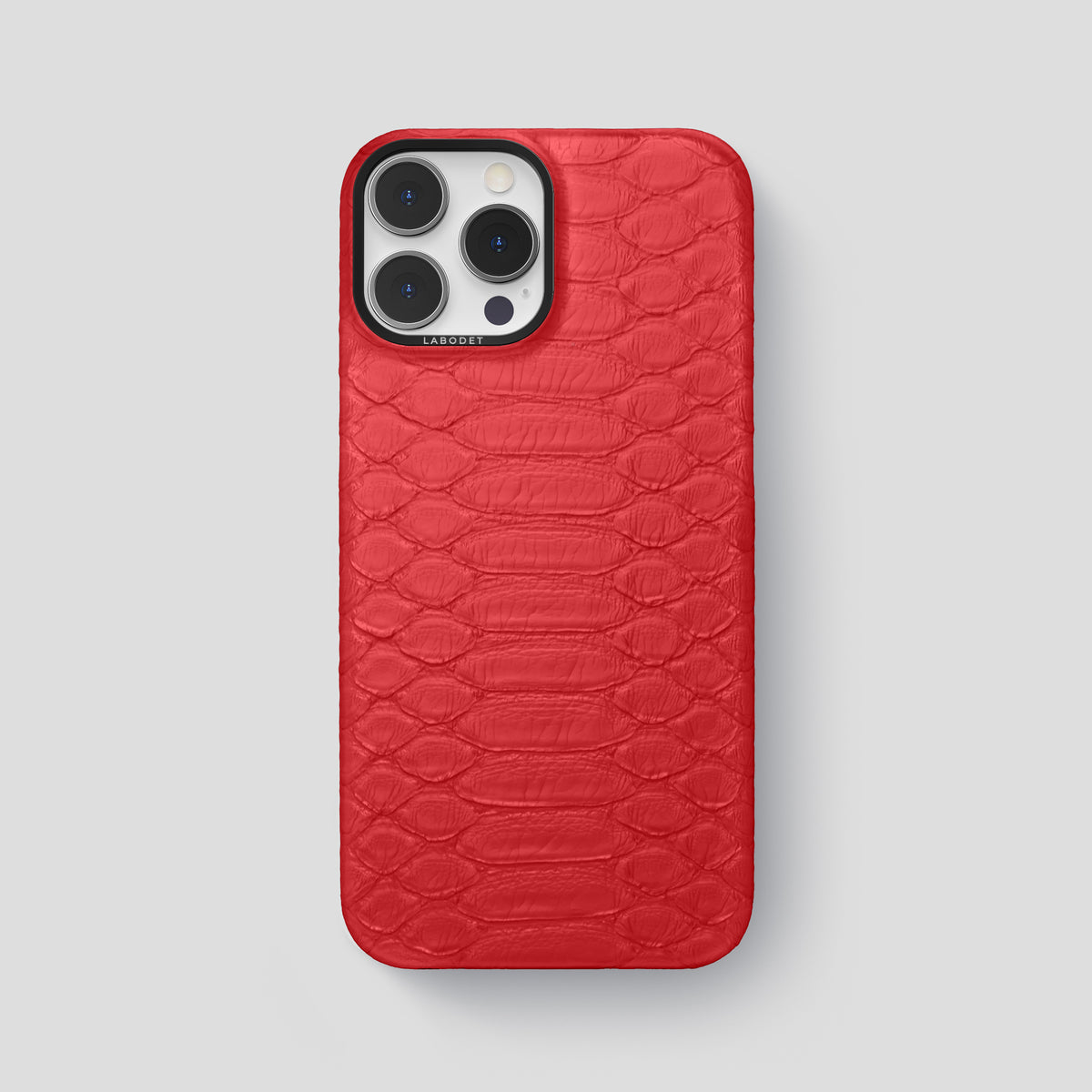 Red iPhone 14 Pro Max Classic Case Python with Black Metal -1 | Red-Black