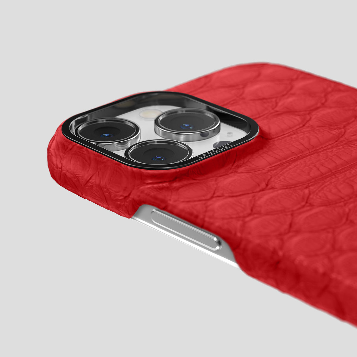 Red iPhone 14 Pro Max Classic Case Python with Black Metal -6 | Red-Black
