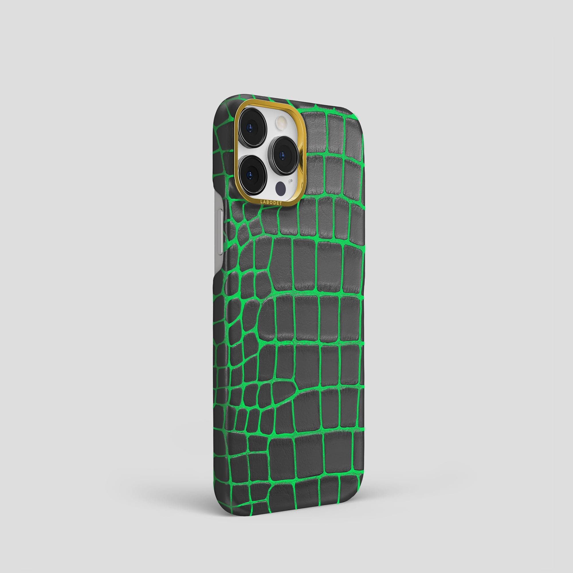 Classic Case For iPhone 15 Pro In Luminescent Alligator · Labodet
