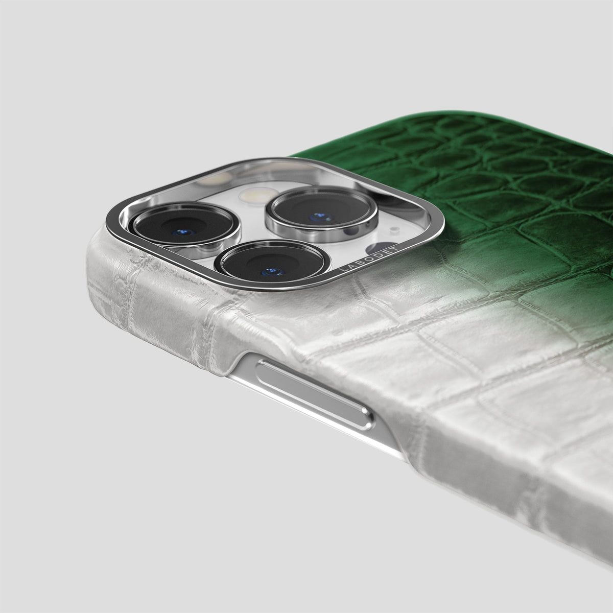 Green iPhone 14 Pro Himalaya Classic Case with Steel Metal -5 | Green-Steel