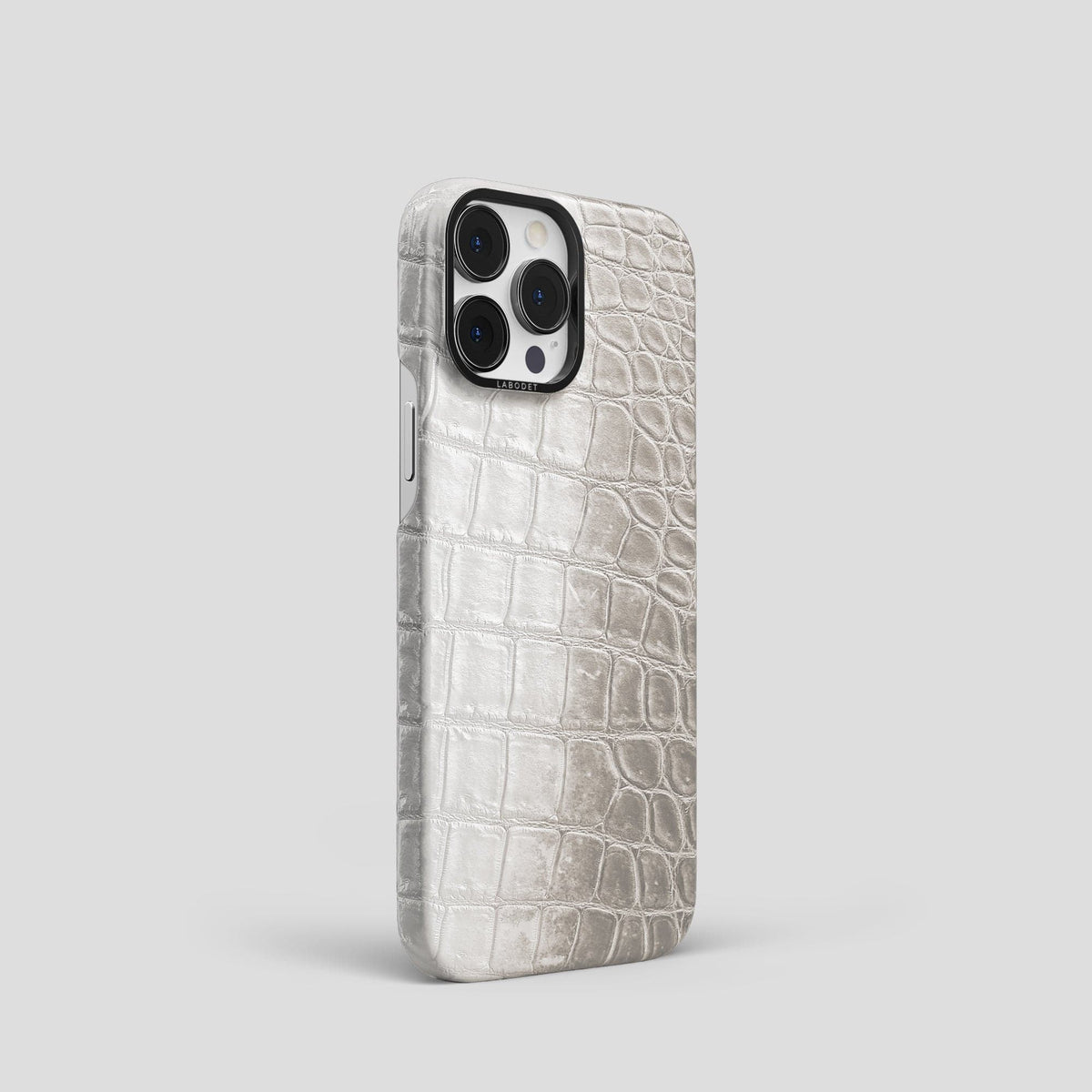 Grey iPhone 14 Pro Himalaya Classic Case with Black Metal -2 | Grey-Black