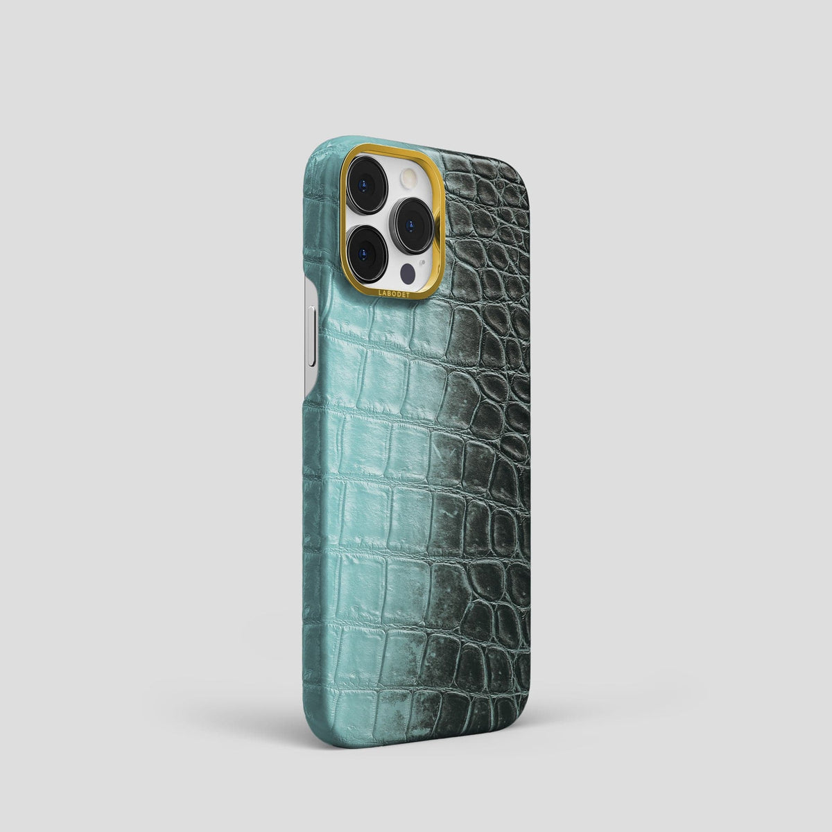 Light-Mint iPhone 14 Pro Himalaya Classic Case with Gold Metal -2 | Light-Mint-Gold