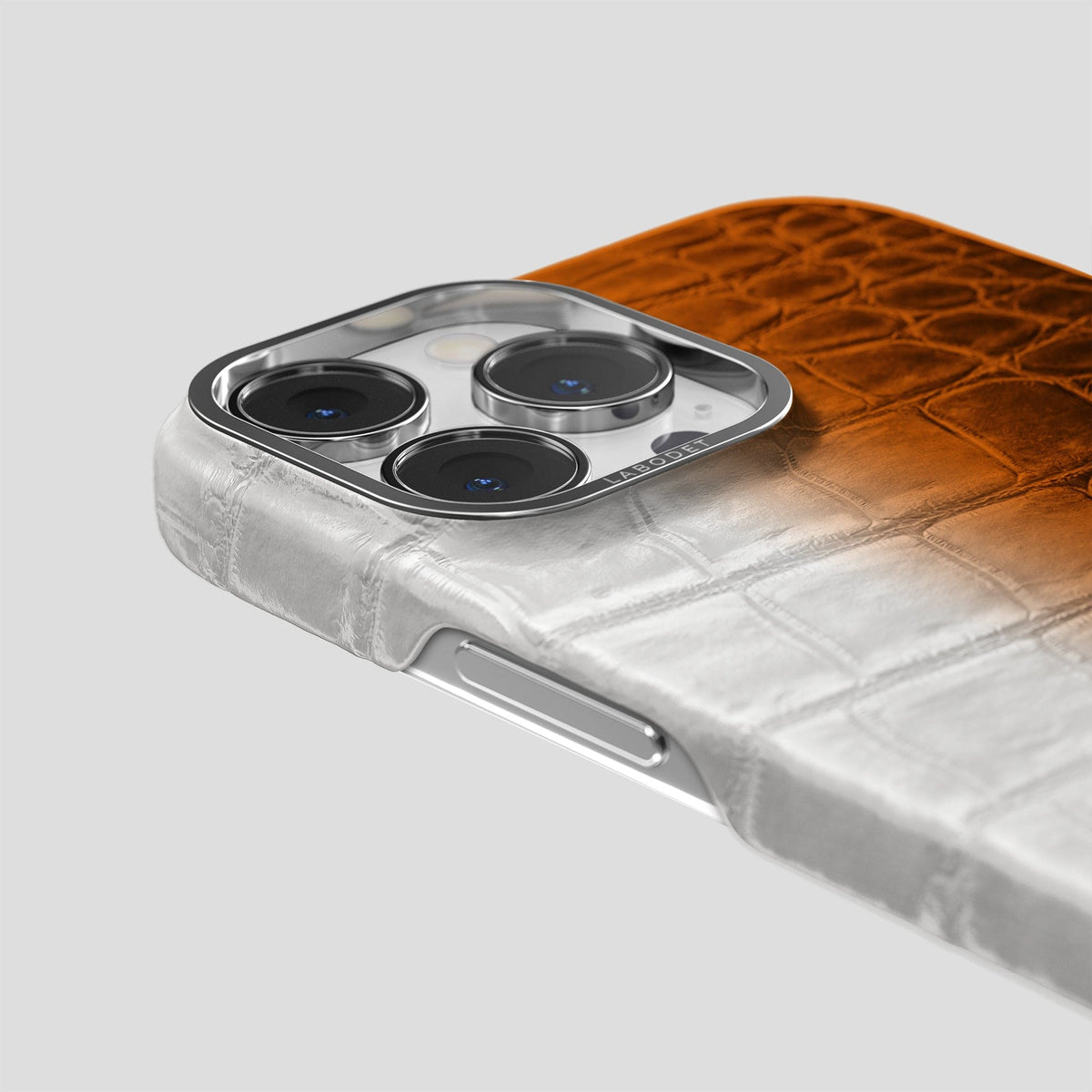 Orange iPhone 14 Pro Himalaya Classic Case with Steel Metal -5 | Orange-Steel