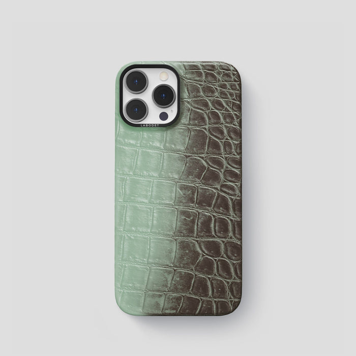 Pistachio iPhone 15 Pro Himalaya Classic Case with Black Metal -1 | Pistachio-Black