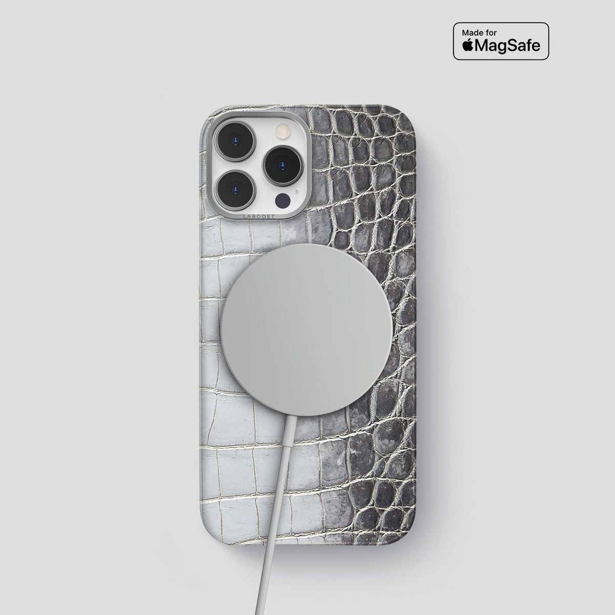 Silver iPhone 14 Pro Himalaya Classic Case with Steel Metal -4 | Silver-Steel