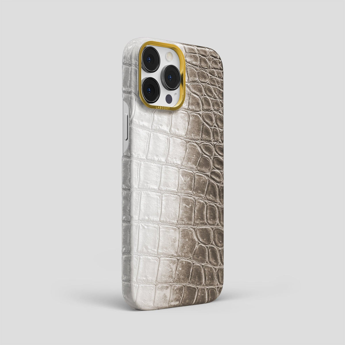 Dark iPhone 14 Pro Max Himalaya Classic Case with Gold Metal -2 | Dark-Gold